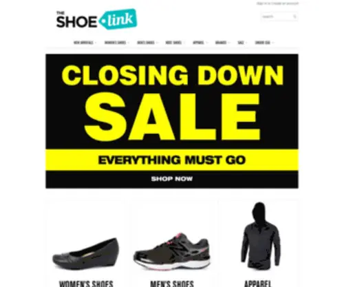 Theshoelink.com.au(The Shoe Link) Screenshot