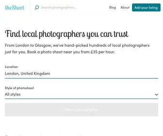 Theshoot.io(Find Experienced Local Photographers) Screenshot