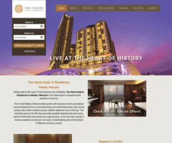 Theshorehotelmelaka.com(The Shore Hotel & Residences) Screenshot