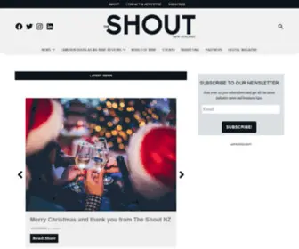 Theshout.co.nz(The Shout Magazine (New Zealand)) Screenshot