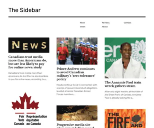 Thesidebar.ca(The Sidebar) Screenshot