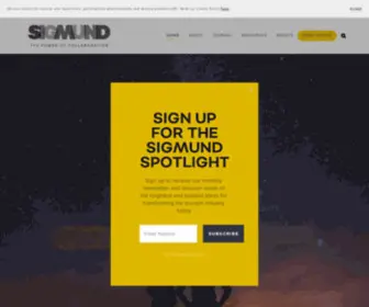 Thesigmundproject.org(Resources for entrepreneurs in tourism) Screenshot