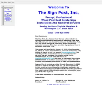 Thesignpostinc.com(The Sign Post) Screenshot