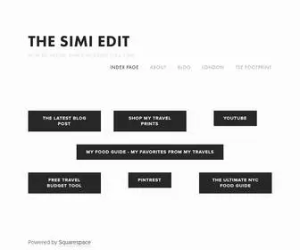 Thesimiedit.com(THE SIMI EDIT A TRAVEL SITE) Screenshot
