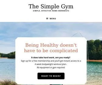 Thesimplegym.com(The Simple Gym) Screenshot
