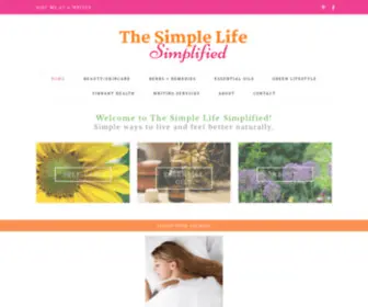 Thesimplelifesimplified.com(The Simple Life Simplified) Screenshot