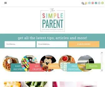 Thesimpleparent.com(Easy Ideas for Busy Parents) Screenshot