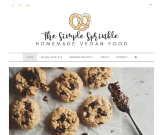 Thesimplesprinkle.com(Homemade Vegan Food) Screenshot