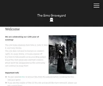 Thesimsgraveyard.com(The Sims Graveyard) Screenshot