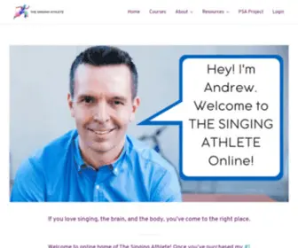 Thesingingathlete.com(THE SINGING ATHLETE) Screenshot