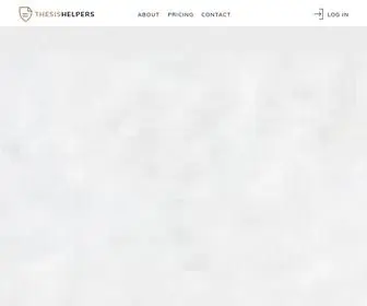 Thesishelpers.com(Thesis Help) Screenshot