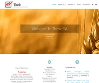 Thesissa.com(Thesis Business Consultants SA) Screenshot