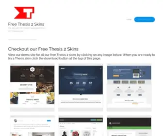 Thesisthemes.com(Checkout our Free Thesis 2 Skins) Screenshot
