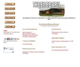 Thesitebarn.com(The Site Barn) Screenshot