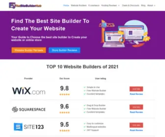 Thesitebuilderhub.com(We Help you Find the best Site buider Online) Screenshot