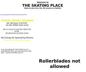 Theskatingplace.net(The-skating-place) Screenshot