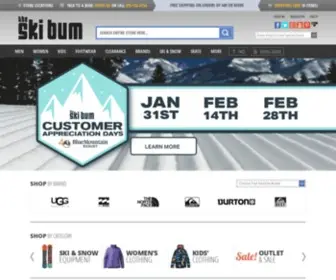 Theskibum.com(The Ski Bum Stores) Screenshot