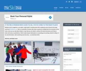 Theskidiva.com(The Ski Diva) Screenshot