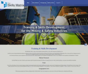 Theskillsmatrix.co.za(The Skills Matrix Civil and Health and Safety Training) Screenshot