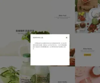 Theskinfoodchina.cn(SKINFOOD思亲肤中国网站) Screenshot