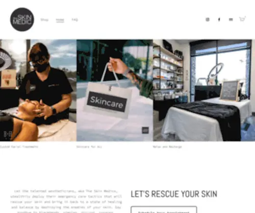 Theskinmedicaz.com(The Skin Medic) Screenshot