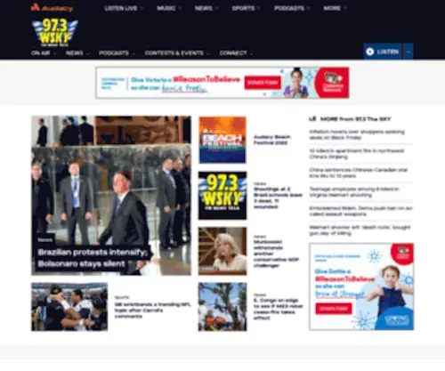 Thesky973.com(The SkyHomepage) Screenshot