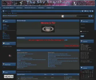 Theskysearchers.com(Portal) Screenshot