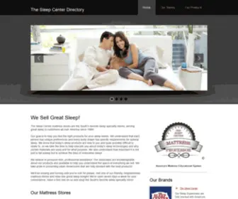 Thesleepgallery.biz(The Sleep Center's Product & Store Directory) Screenshot