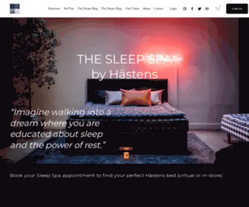 Thesleepspa.com(Hastens has been making beds and mattresses in Sweden since 1852. Hastens) Screenshot