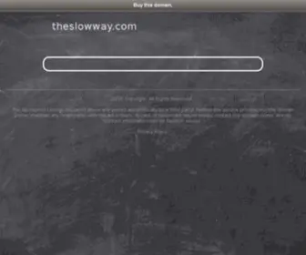 Theslowway.com(Theslowway) Screenshot