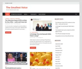 Thesmallestvoice.com(Another blog that nobody reads) Screenshot