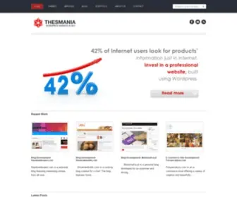 Thesmania.com(Responsive Website and Blog Development Services Greenwood) Screenshot