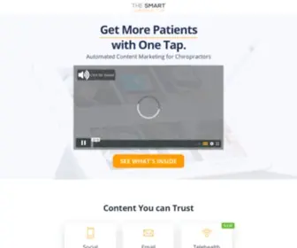 Thesmartchiropractor.com(The Trusted Chiropractic Marketing Platform) Screenshot