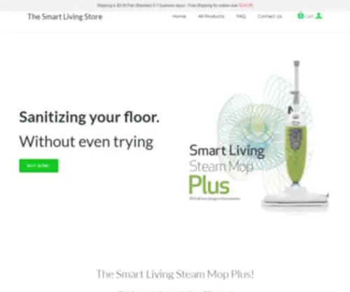 Thesmartlivingmop.com(The Smart Living Store) Screenshot