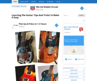 Thesme.co.uk(Learning the guitar) Screenshot