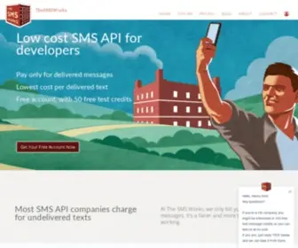 Thesmsworks.co.uk(SMS API) Screenshot