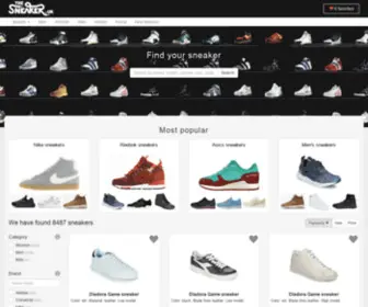 Thesneaker.uk(Find your sneaker) Screenshot