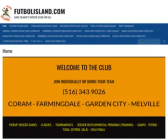 Thesoccerteam.com(HOME OF LONG ISLAND'S COED SOCCER) Screenshot