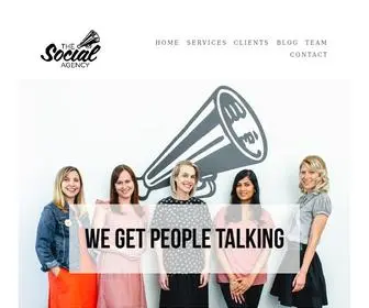 Thesocialagency.ca(The Social Agency) Screenshot