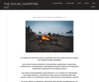 Thesocialcampfire.com(A Remote Content Writing & Digital Strategy Company) Screenshot