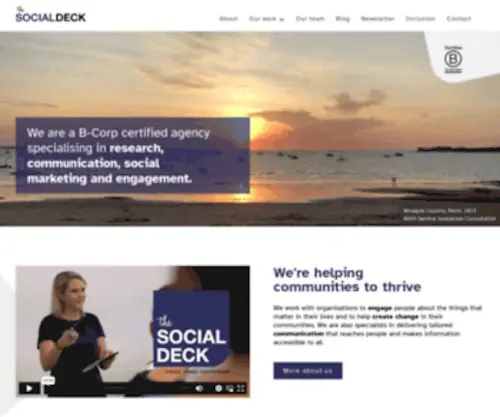 Thesocialdeck.com.au(The Social Deck) Screenshot