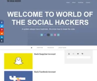 Thesocialhackers.com(The Social Hackers) Screenshot