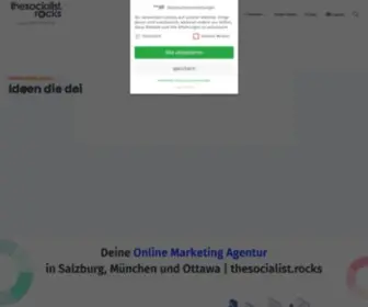 Thesocialist.rocks(Social Media Management Agentur Sitz Salzburg) Screenshot