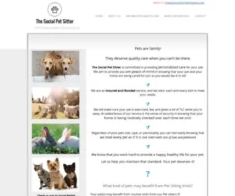 Thesocialpetsitter.com(The Social Pet Sitter) Screenshot