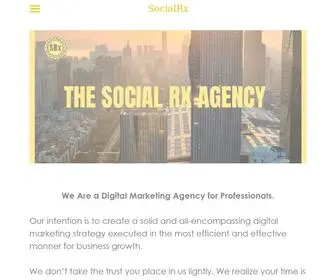 Thesocialrxagency.com(SocialRx) Screenshot