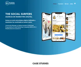 Thesocialsurfers.com(Agencia de Marketing digital) Screenshot