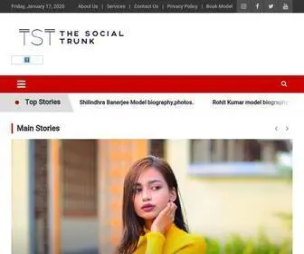 Thesocialtrunk.co.in(Front Page) Screenshot