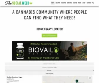Thesocialweed.com(Cannabis Recipes) Screenshot