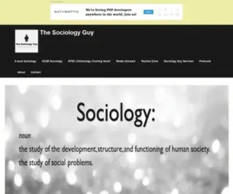 Thesociologyguy.com(Helping students understand society) Screenshot