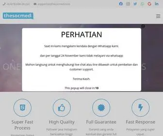 Thesocmed.com(Jual Beli Jasa Tambah follower Instagram Indonesia) Screenshot